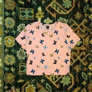 Wild Fable Butterfly Crop Top